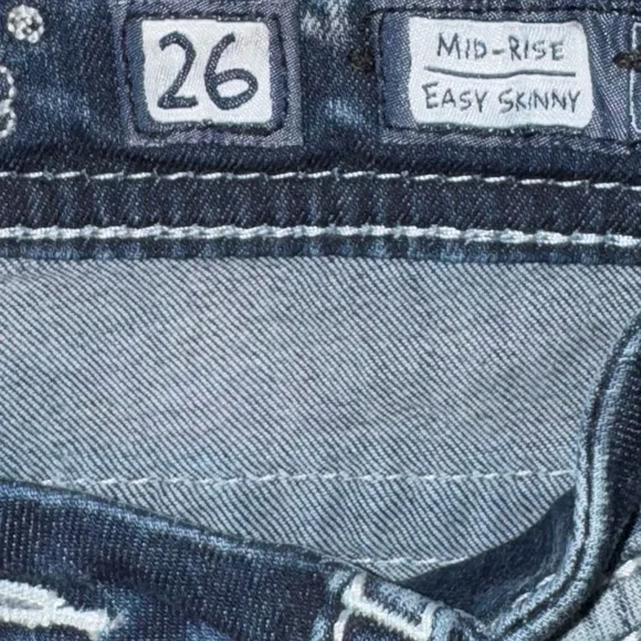 Miss Me Dark Blue Women's Stretch Denim Jeans - Picture 4 of 4